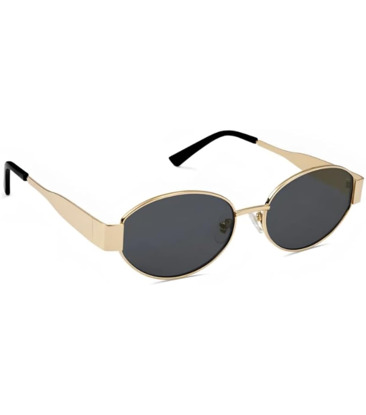 blinkray Fashionable Retro Oval Sunglasses for Women & Men | Trendy, Stylish & Classic 90s Vintage Style | UV400 Protection & Durable Metal Frame.-picture-14