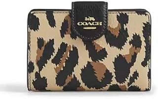 COACH(コーチ)レディース女性用IDケース付きヒョウ柄二つ折り財布 CCL62-IMXAC [並行輸入品]