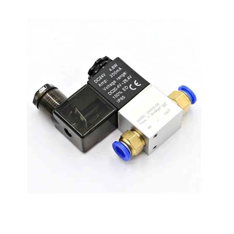Vanne de commande pneumatique 1/4 12V 2V025-08 NF pour distributeur d'air 6mm