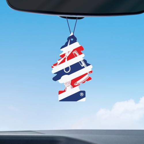 Image of LITTLE TREES Car Air Freshener | Hanging Tree Provides Long Lasting Scent for Auto and Home | 24 Air Fresheners |Fresh Shave