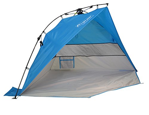 Lightspeed Outdoors Mini Pop Up Beach Tent Sun Shade, Blue