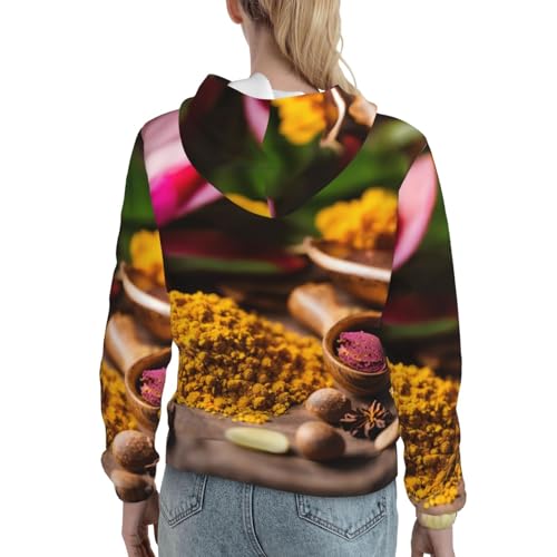 Sweat à capuche femme avec épices pull ajusté idéal pour vos sorties urbaines