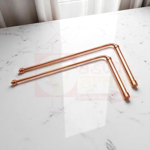 Image of Copper Dowsing Rods Pair | Diameter-8MM | Set of Board and Pendulum | Aura Energy Checker | Feng Shui | Reiki | Dowser | Diving Rod | Dowsing L Rods Pair | Pendulum Assorted