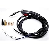 10ft No Gas Mig Gun Replacement Fits Lincoln Electric Weld Pak 10949 88 Amp HD Flux Core Wire Feed Welder 10949