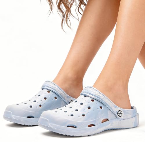 Image of Gaatpot Mens Womens Garden Clogs Shoes with Arch Support Unisex Gardening Slip on Sandals Beach Slippers Shoes Clog