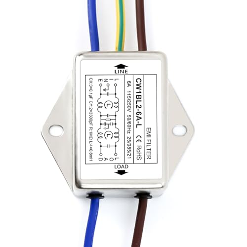 JINQIGG Filtro Práctica CW1B L (040) Monom Phase 250V para reducir la interferencia electromagnética industrial