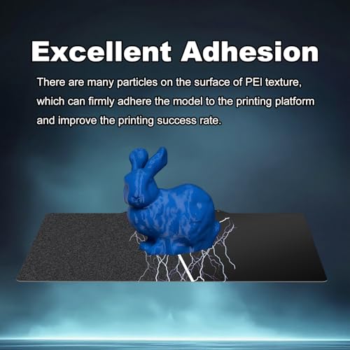 Image of 230x150mm Black Build Plate for Creator Pro 2 /Qidi X-Pro /Qidi Tech /Dreamer /Inventor, Double Sided Textured PEI+Smooth PEI Flexible Spring Steel Platform Heated Printing Bed for 3D Printer