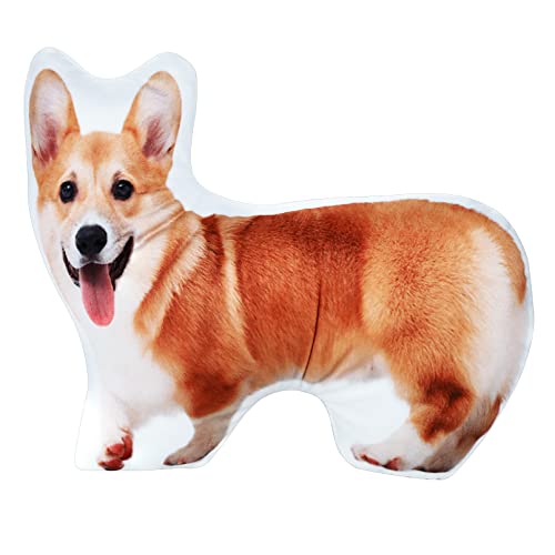 Custom4U Custom Pet Pillow with Picture Funny Shaped Pillow Personalized Custom Body Pillow Customized Pet Pillow with Photos (16inches) Full Body Pillow 16"*16"