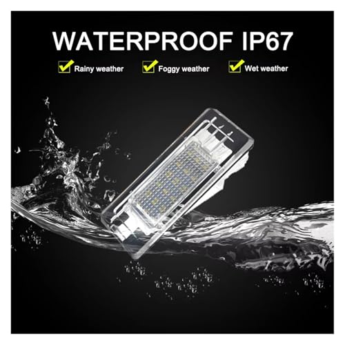 Lámpara matrícula LED 12V para Dacia Duster 2 y Lodgy 6