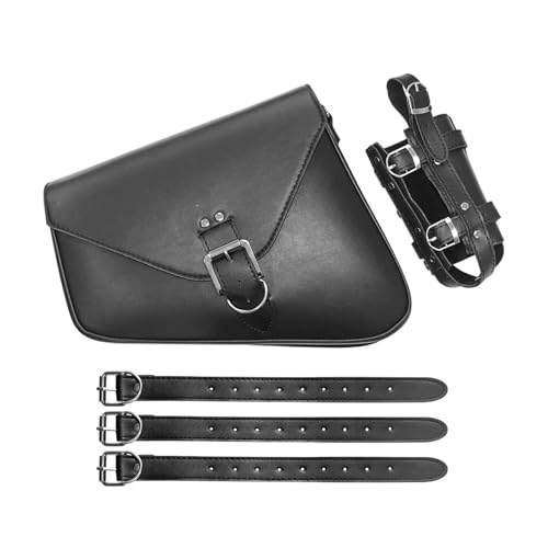 Sacoche moto universelle étanche en cuir PU pour rangement outils Sportster Yamaha