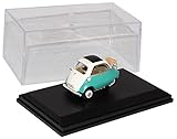 Aus Metall mit Plastikteilen B-M-W Isetta 250 Grün Weiss 1955-1962 mit Sockel und Vitrine 1/43 Modellcarsonline Modell Auto