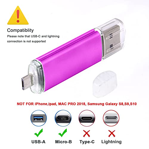 Image of Micro USB Flash Drive 64G OTG Memory Stick for Android Smart Phone, VANSUNY USB Photo Stick Thumb Drive PenDrive for Tablets /Mac /Android Device, Jump Drive Pen Drive for PC (64GB, Pink)