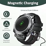 Zescyha 2 sztuki uniwersalnego kabla do smartwatcha, 2 piny, 5 V, uniwersalna magnetyczna ładowarka USB do inteligentnego zegarka, kompatybilny z magnesami o zasięgu 2,54-2,84 mm