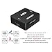 Runbod HDMI to RCA Converter, AV2Hdmi 1080P RCA Composite CVBS AV to HDMI Video Audio Converter Box for PS2 Wii Xbox VHS VCR Camera DVD Players, Support PAL/NTSC with USB Charge Cable (Black)
