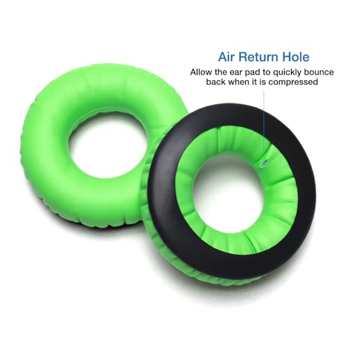 Image of Rainbow Color Ear Pads Headband Cushion Kits Compatible with Sennheiser HD25 HD250BT HD25-ll HD25S Il HMD25 Headphone Foam Covers (Green Sets)