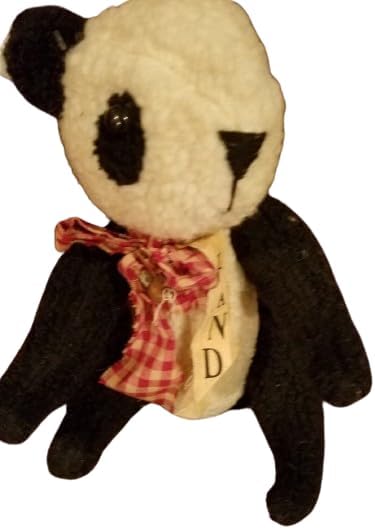 Antique- Panda Bear with Bells