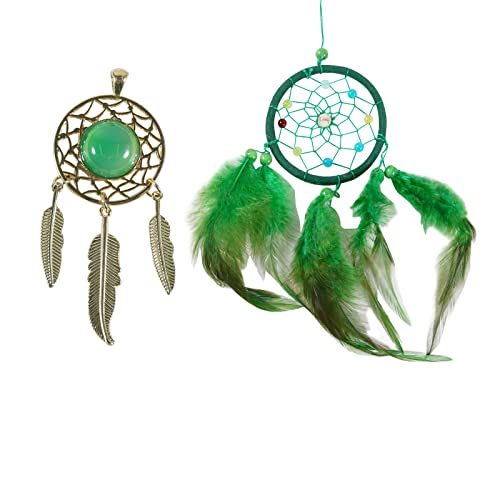 Soulnioi Healing Crystal Natural Green Agate Crystal Dream C