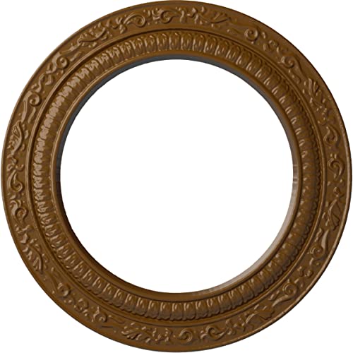 Ekena Millwork CM12ADSTF 12" x 8" x 1/2" Andrea Ceiling Medallion, Smokey Topaz