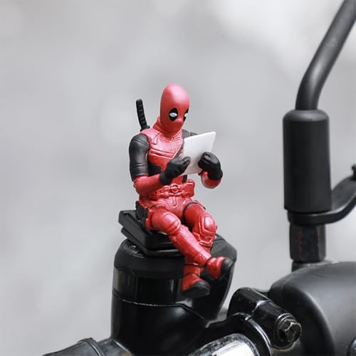 Image of PVC Action Figure Set of 3 Desk Display for Office & Car Dashboard Decoration Red Suit Edition Premium Detailing car Accessorie, (3 Pcs)
