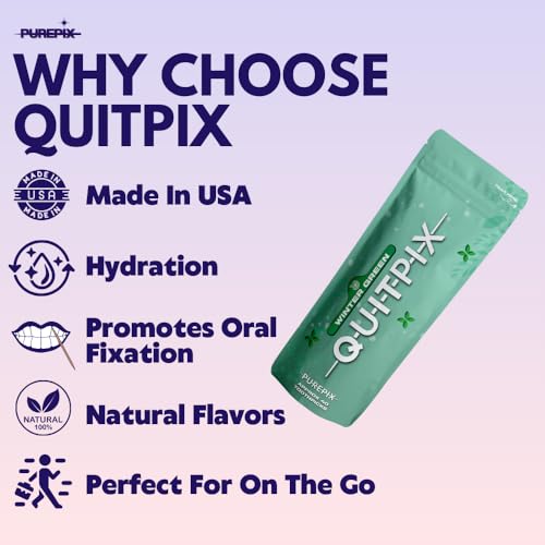 infused premium flavored toothpicks - to help quit smoking - nicotine free - non-gmo kosher vegan wintergreen 40 approx count