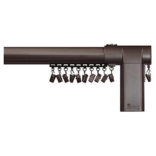 erod Center Open Motorized Drapery Rod, 26 to 40-Inch, Bronze