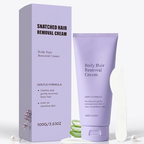 Snatched Hair Removal Cream Body Cream Gentle Hair Remover for Woman Aged 65+ Gentle Hair Removal for Body Parts 3.38 fl oz