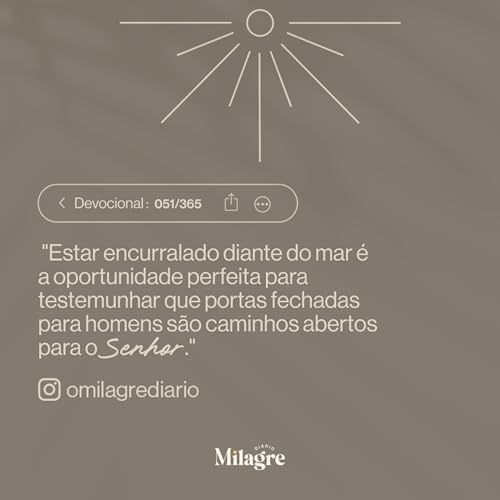 DEVOCIONAL/ORA&Ccedil;&Atilde;O DO DIA - (20 | FEVEREIRO) - FABIOLA MELO - MILAGRE DI&Aacute;RIO 051/365