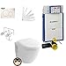 Produktbild Geberit Kombifix Plus UP 320 Vorwandelement mit Sigma 01, Toto CW762Y Wand WC TORNADO FLUSH, WC Sitz Softclose