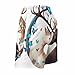 Men & Boys Fit Swim Trunks for Beach Athletic Hiking Quick Dry Drawstring Essentials Half Pants with Pockets Lining, Beachwear Two Deer Yin Yang, Butterflies Art Fashion Swim Trunks