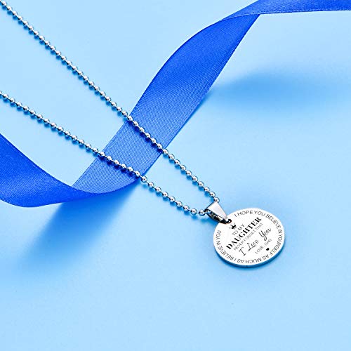 Malyunin Inspirational Gifts Necklace To Son Daughter Gift From Mom Dad Never Forget That I Love You Family Jewelry Graduation Gifts thumb #2