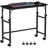 Snughome Mobile Keyboard Tray with Mouse Pad, Height Adjustment 23