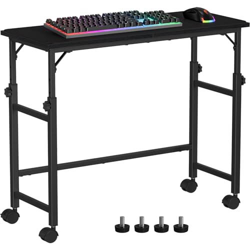 Snughome Mobile Keyboard Tray with Mouse Pad, Height Adjustment 23