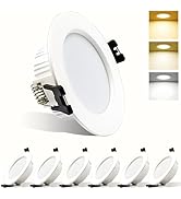 HOMEOW Faretti LED Da Incasso Per Cartongesso - Set Da 10, 5W 400LM, IP44, Luce Fredda 6000K - Foto 9
