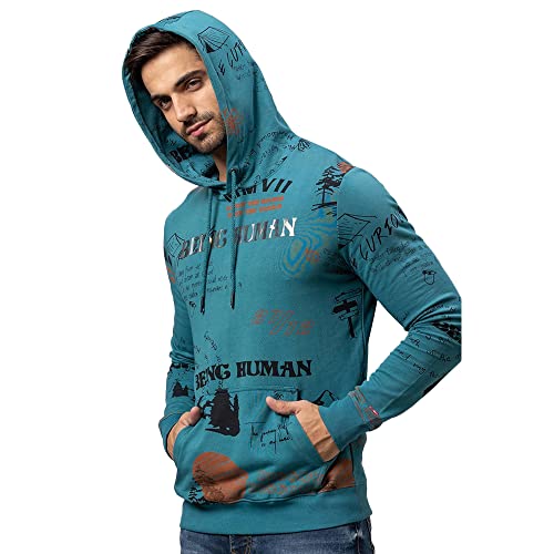 Image of Being Human Black Regular Fit Men's Hoodie Clothing