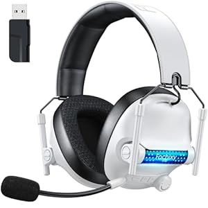 Fachixy FC400 Wireless Gaming Headset Weiß-Schwarz