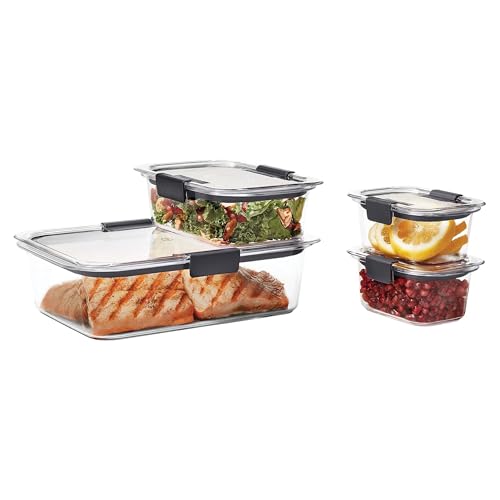 Image of Rubbermaid Brilliance Leak-Proof Food Storage Containers with Airtight Lids