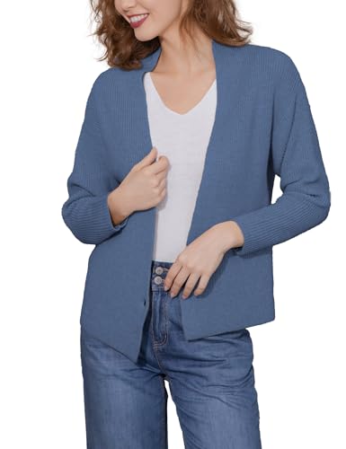 SDEER Women's V-Neck Long Sleeve Cardigan Ribbed Knit Front Button Cardigans Sweaters 2023 Fall Winter Causal Outwear