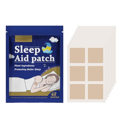 LAKPYN 48 Parche de Ayuda para Dormir - Adhesivos Nocturnos Suaves y Transpirables - Relajación Natural, Para Adultos