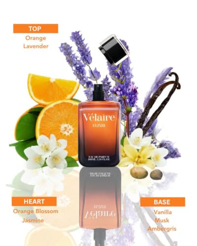 Image of Velaire Elixir Long Lasting Perfume for Men and Women | EDP Premium Rich | Musk, Vanilla | Jasmine, Orange, Lavender | Perfume Gift | Luxury Gift for Him and Her| 100ml