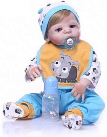 Bebe Reborn Menino 100% Silicone 57 Cm - Bento Loiro