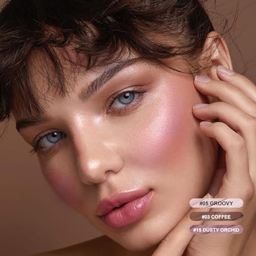 Image of FOCALLURE 3 Pcs Cream Contour Sticks,Shades with Highlighter Bronzer Blush,Non-greasy Long Lasting Face Contouring Pen,Easy to Sculpt the Face and Create a Lightweight Finishing Makeup (FAIR SKIN)