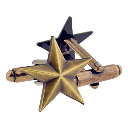 Juego de Mancuernas Estilo Militar Vintage con Estrella miniatura 2