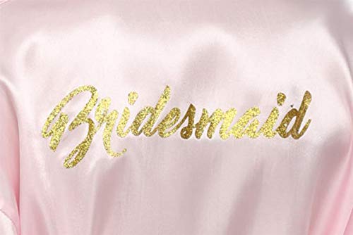 Image of Giova Women Bridal Robe for Bride and Bridesmaid Getting Ready Wedding Party Bathrobe