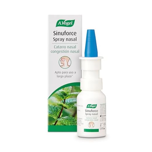 A.Vogel Sinuforce Spray Nasal | Alivio Natural y Rápido de la congestión | Ingredientes Activos de Plantas Frescas | Uso Durante el Embarzo y la Lactancia | Apto para Uso a Largo Plazo | 20 ml