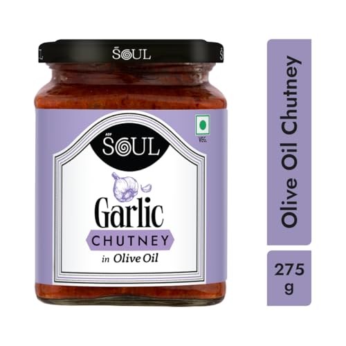 Image of ADF Soul Garlic Lovers' Delight | Made in 100% Olive Oil | Our Best-Selling Spicy & Bold Indian Chutney with Real Garlic and Hand-Crafted masalas | Perfect with Snacks & Meals |275g.