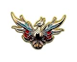 Generic 1.5'' Phoenix Bird Enamel Lapel Pin Jewelry | Phoenix Brooches Pins for Backpacks Women Men | Phoenix Brooch Pin Button Buttons
