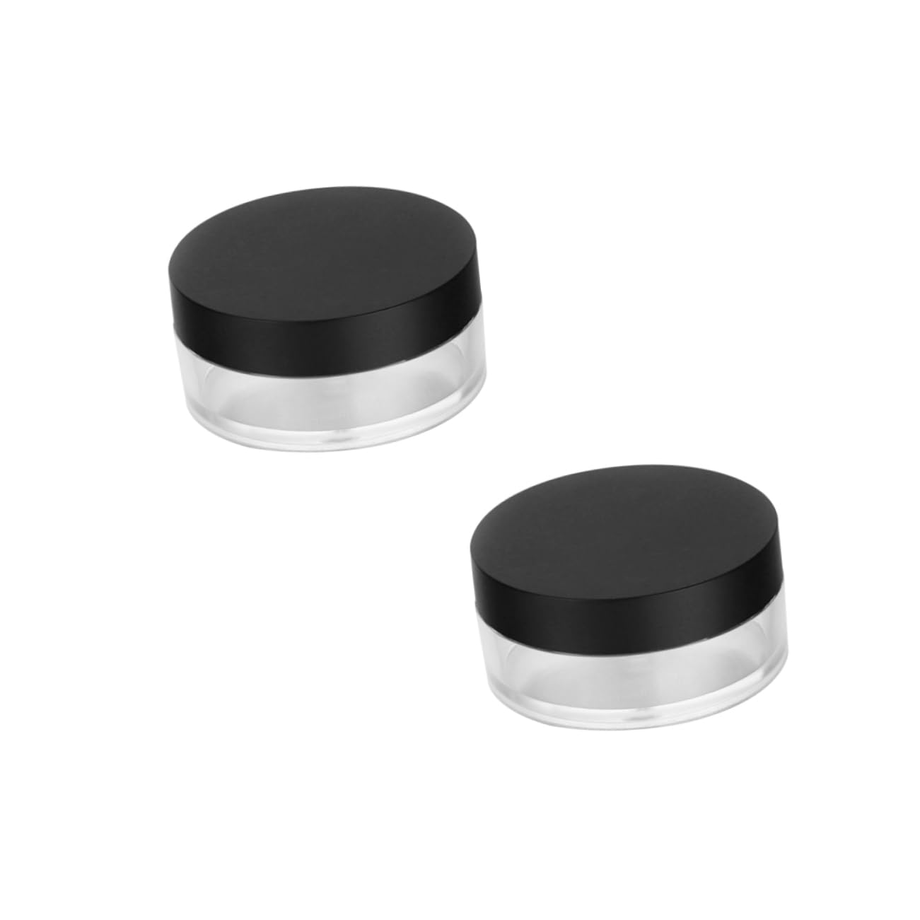 6pcs Face Powder Compact Empty Makeup Case Elastic Mesh Leakproof for Art Supplies Cosmetics