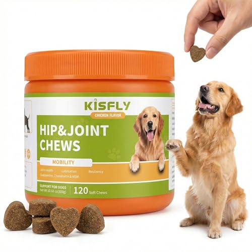 KISFLY Hip & Joint Chews for Senior Dogs – Advanced Mobility Formula