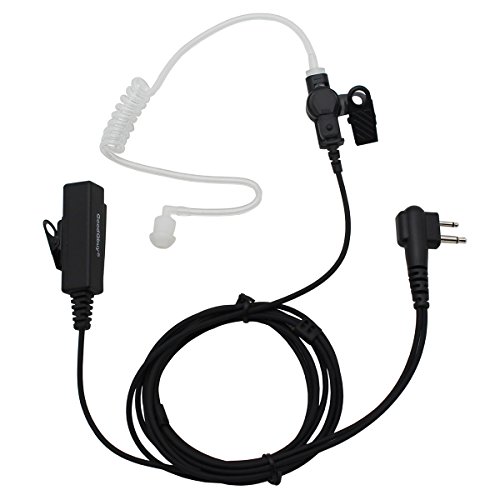 Goodqbuy 2Pcs 2-Pin Covert Surveillance Acoustic Tube Earpiece Mic Is Compatible With Motorola Walkie Talkies Devices Rdu4100 Gp88 300 Cp185 Cp200 Cp200D Ct150 P040 Pro1150 Sp10 Xtn500 #TOP4
