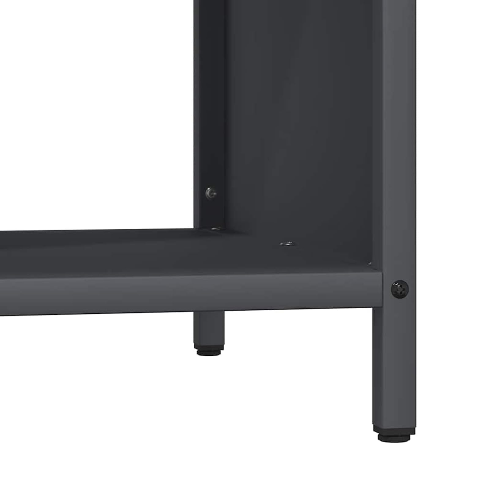 Brennholzregal Kaminholzregal mit massiver Kiefernholzplatte Anthrazit 100,5x35,5x40 cm – robust, stapelbar & trocknungsoptimiert für Kamin, Ofen & Wohnzimmer